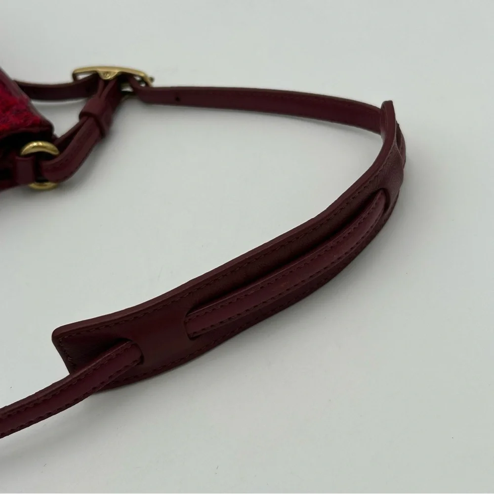 Vintage Coach Y2K Magenta Tweed Shoulder Bag - Picture 11 of 16